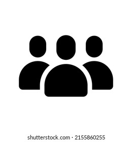 Design-Illustration des Gruppensymbols für Vektorsymbole