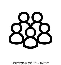 Ilustración de diseño de símbolos de vector de iconos de grupo