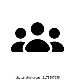 Ilustración de diseño de símbolos de vector de iconos de grupo