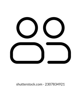 Design-Illustration des Gruppensymbols für Vektorsymbole