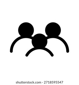 Vektorsymbol-Entwurfsgrafik für Gruppen