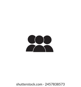 icono de grupo en fondo blanco.