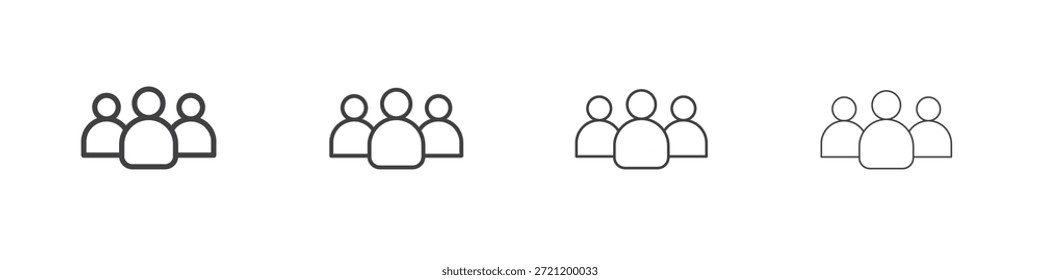 Iconos de grupo para gráficos y Diseños web.