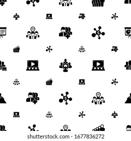 group icons pattern seamless. Included editable filled Followers, colleague, staff, Collaborative idea, Audience, Business networking, business people icons. group icons for web and mobile.
