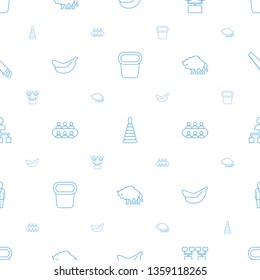 group icons pattern seamless white background. Included editable line pot for plants, pyramid, family structure, Banana, buffalo, structure icons. group icons for web and mobile.