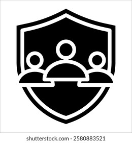 Group Insurance Icon Element For Design