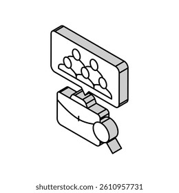 group interview interview job isometric icon vector. group interview interview job sign. isolated symbol illustration