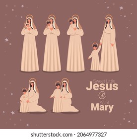 group of jesus and maries