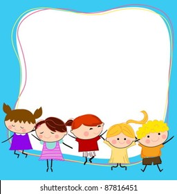 group of kids playing
