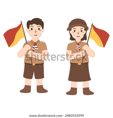 A Group of Kids Scouting