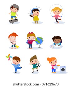 Group of kids set