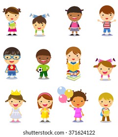 Group of kids set