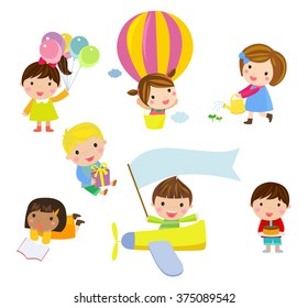 Group of kids set