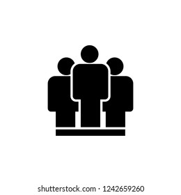 group, leader icon. Simple glyph vector of business set for UI and UX, website or mobile application