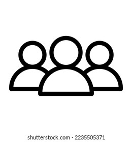 group line icon illustration vector graphic