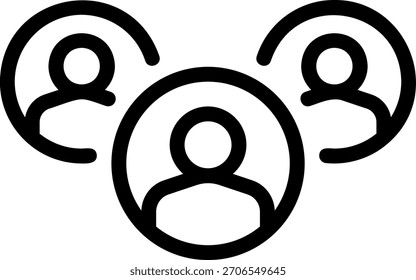 group line icon illustration vector