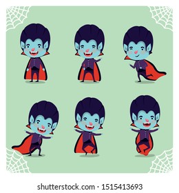 group of little boys with dracula costumes