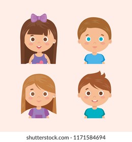 group of little kids characters