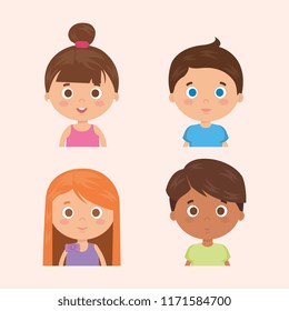 group of little kids characters