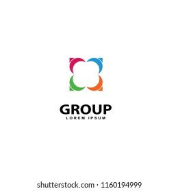 Group Logo Design Vector Template Stock Vector (Royalty Free ...
