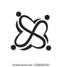 group logo template Isolated. Brand Identity. Icon Abstract Vector graphic