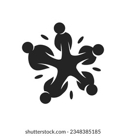 group logo template Isolated. Brand Identity. Icon Abstract Vector graphic