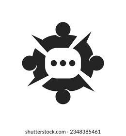 group logo template Isolated. Brand Identity. Icon Abstract Vector graphic