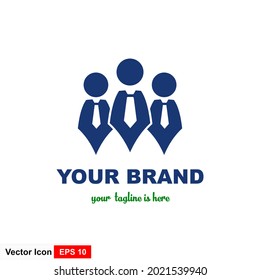 Vector de logotipo de grupo. Icono de grupo para negocios, afiches, diseño web, etc.