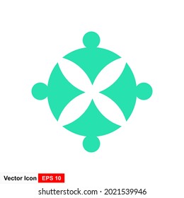 Group logo vector. Group icon for business, poster, web design, etc.
