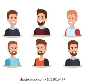 group of men avatars characters