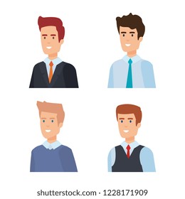 group of men avatars characters