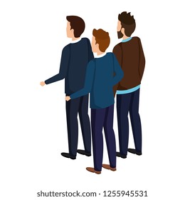 group of men avatars characters