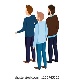 group of men avatars characters