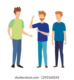 group of men avatars characters