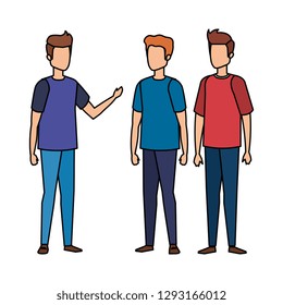 group of men avatars characters