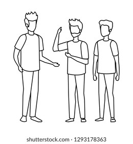 group of men avatars characters