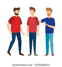 group of men avatars characters