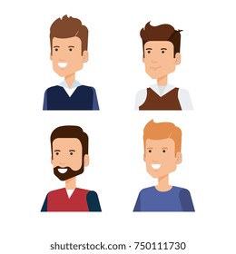 group of men avatars characters