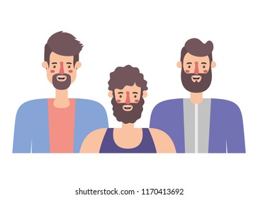 group of men characters