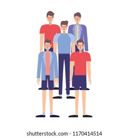 group of men characters
