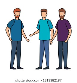 Group Men Characters Stock Vector (Royalty Free) 1313382197 | Shutterstock
