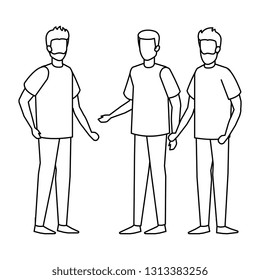 group of men characters
