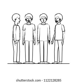 group of men friends characters