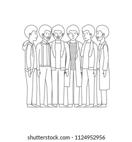 group of men friends characters