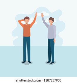 group of men friends characters