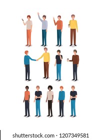 group of men friends characters