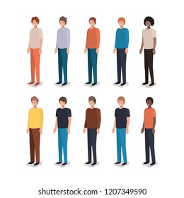 group of men friends characters