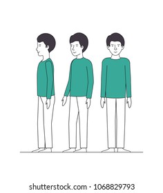 group of men with green clothes
