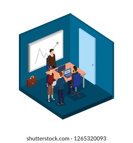 group of men in the office avatars