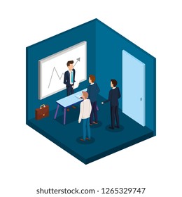 group of men in the office avatars